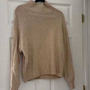 GAP Tan Cowl Neck Sweater